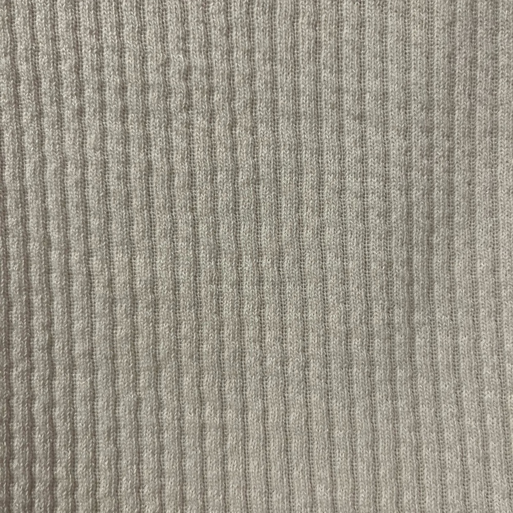 Universal Thread Cream Ribbed Short Sleeve Top - Picture 4 of 4